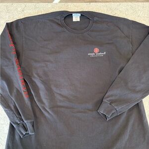 Simply Southern Black Long Sleeve Tee “True Love was born in a stable”-XL
